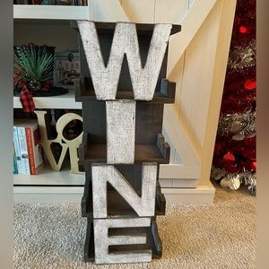 Wine holder decor